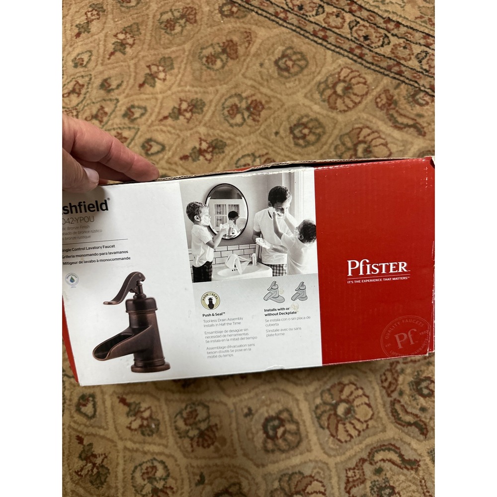 Pfister Ashfield Rustic Bronze Single Control Bathroom Faucet F-042-YPOU NEW‎